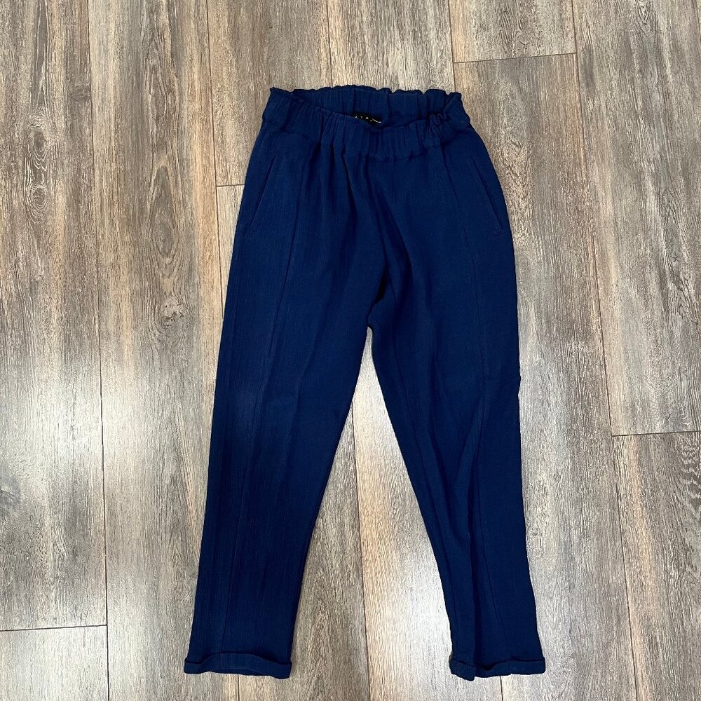 EUC Hatch Crepe Pants in Navy